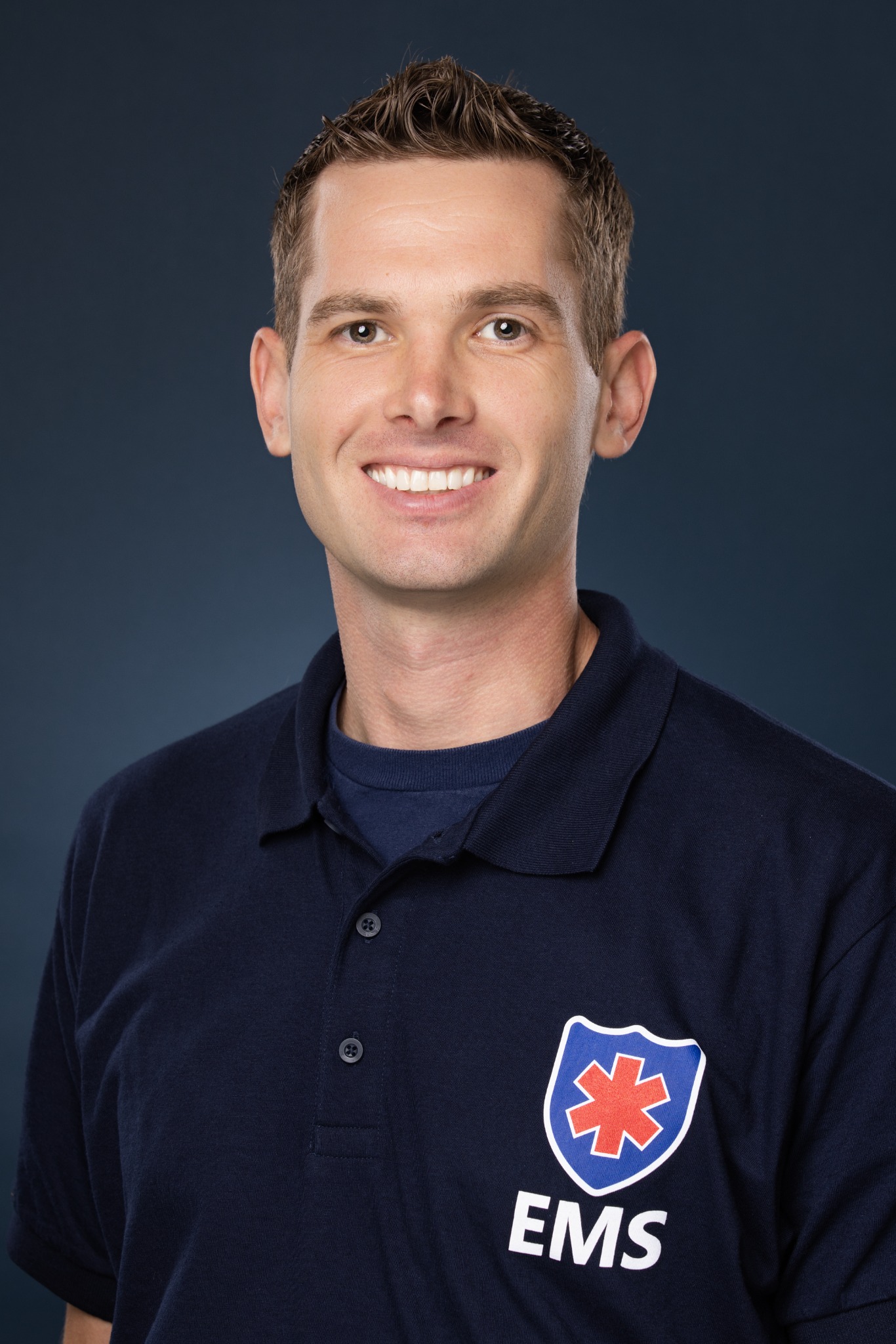 Ryan Albaugh in EMS uniform